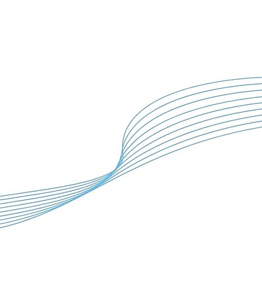 Abstrakte blaue fließende Linien, die Wasser, Energie und nachhaltige Lösungen symbolisieren